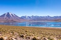 Lagunas Altiplanicas, Miscanti y Miniques, amazing view at Atacama Desert. Chile