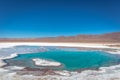 Lagunas Escondidads: Amazing group of 5 lagoons at 1 hr from San Pedro, where you can enjoy the beautyness of the formation proces Royalty Free Stock Photo