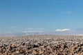 The Lagunas Escondidas hidden altiplanic lagoons of Baltinache : salt lakes in Salar of Atacama desert, Chile Royalty Free Stock Photo