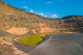 Lagune el Golfo Lanzarote Royalty Free Stock Photo