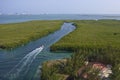 Lagune Quintana Roo in Cancun, Mexico Royalty Free Stock Photo