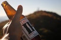 Lagunitas IPA Ad in Virginia Mountains Royalty Free Stock Photo