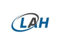 LAH initial letter logo design, vector template Royalty Free Stock Photo