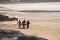 Lahinch, Ireland / OCTOBER 1 2022: Irish coast guard, beach rescue mission