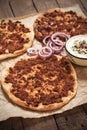 Lahmacun, turkish meat pizza Royalty Free Stock Photo