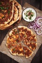 Lahmacun, turkish meat pizza Royalty Free Stock Photo