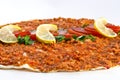 Lahmacun - Turkish pizza Royalty Free Stock Photo