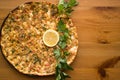 Lahmacun. Turkish pizza