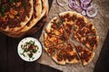 Lahmajun, turkish meat pizza