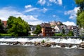 Lahn river in Marburg Royalty Free Stock Photo