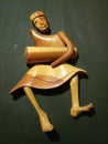 African wooden statue Royalty Free Stock Photo