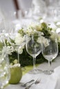 Laid wedding table Royalty Free Stock Photo