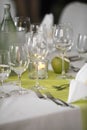 Laid wedding table Royalty Free Stock Photo