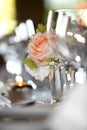 Laid wedding table Royalty Free Stock Photo