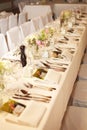 Laid wedding table Royalty Free Stock Photo