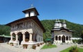Lainici monastery churches Royalty Free Stock Photo