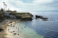 LaJolla Beach Cove Royalty Free Stock Photo