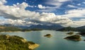 Lake of Acheloos, in Etoloakarnania region, central Greece. Royalty Free Stock Photo