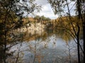 Lake in Adrspach rock town in Czech Republic