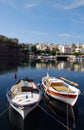 LAKE in AGHIOS NIKOLAOS Royalty Free Stock Photo