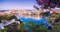 The lake of Agios Nikolaos, Crete, Greece Royalty Free Stock Photo