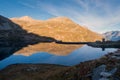 Lake Agnel, Nivolet Pass, Piedmont, Italy Royalty Free Stock Photo