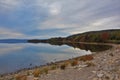 Lake Ainslie on a calm autumn day on Cape Breton Island Royalty Free Stock Photo