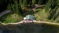 View of Lake Ajal. Cortina D`Ampezzo, Dolomites, Italy