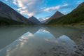 Lake Akkem and Mount Belukha in the Morning. Altai Mountains. Si Royalty Free Stock Photo