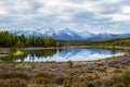 Lake, Altai, Siberia, a cloudy autumn day. Taiga, beautiful sky, mountains Royalty Free Stock Photo