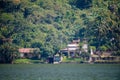 Lake Amatitlan shore scenic Royalty Free Stock Photo