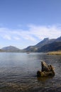 Lake of Annecy and Forclaz mountain, in france