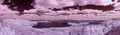 Lake Arakul. Panoramic infrared photo from the Big Sheehan Royalty Free Stock Photo