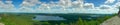 Lake Arakul. Panoramic photo from the Big Sheehan Royalty Free Stock Photo