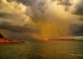 Lake Argyle is Western Australia on a tropical rainy day Royalty Free Stock Photo