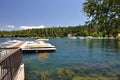 Lake Arrowhead boat dock Royalty Free Stock Photo
