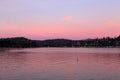 Lake Arrowhead in pink Royalty Free Stock Photo