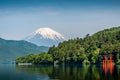 Lake Ashi and Mount Fuji Royalty Free Stock Photo