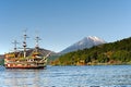 Lake Ashi, near Mount Fuji in Hakone, Japan. Royalty Free Stock Photo