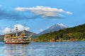 Lake Ashi, near Mount Fuji in Hakone, Japan. Royalty Free Stock Photo