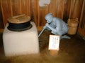 Lake Ashi statue of a monk