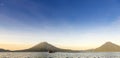 Lake Atitlan Sunrise Panorama Royalty Free Stock Photo