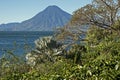 Lake Atitlan with volcano in Guatemala