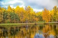 Lake in the autumn Royalty Free Stock Photo