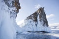 Lake Baikal, Mare`s head Cape Chorin-irgi, Olkhon island. Wint