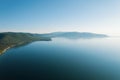 Lake Baikal is a rift lake located in southern Siberia, Russia Baikal lake summer landscape view . Summertime imagery Royalty Free Stock Photo