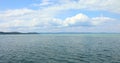 Lake Balaton the largest in Central Europe in Hungary in summer Royalty Free Stock Photo