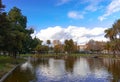 Lake in beatiful Lisbon