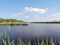 Lake and beautiful cloudy sky Royalty Free Stock Photo