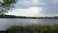 Lake Beautiful Shoreline lakeside clouds overcast scenery view